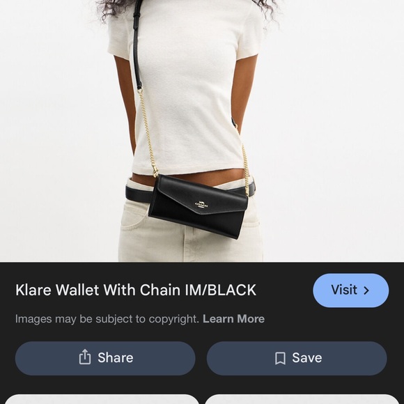 New Coach Brown Klare Crossbody Bag
